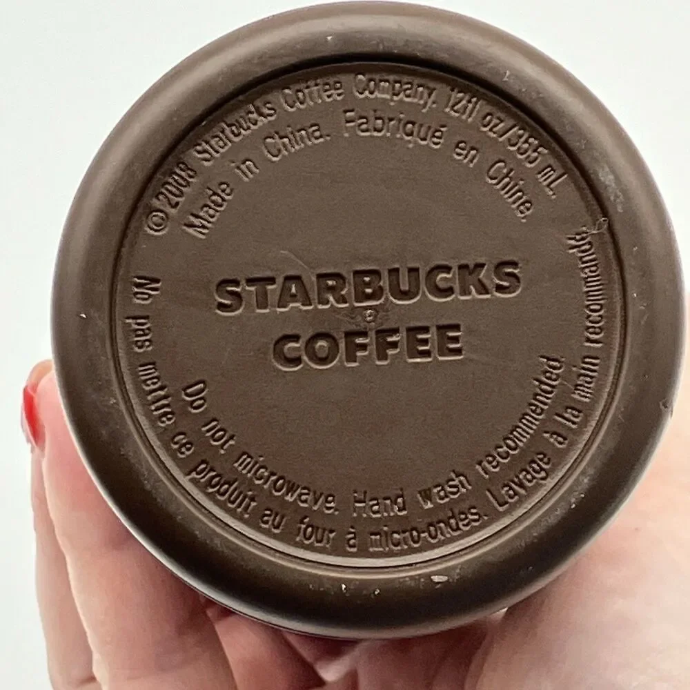 Starbucks Travel Tumbler 12oz 2008 Multicolor Abstract Art Coffee‎ Mug Cup